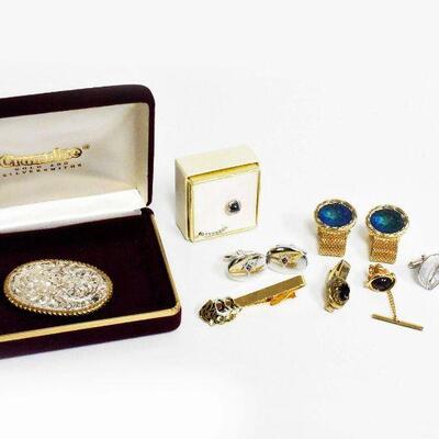 Various Men's Jewelry Tie Tacks Cuff Links & More