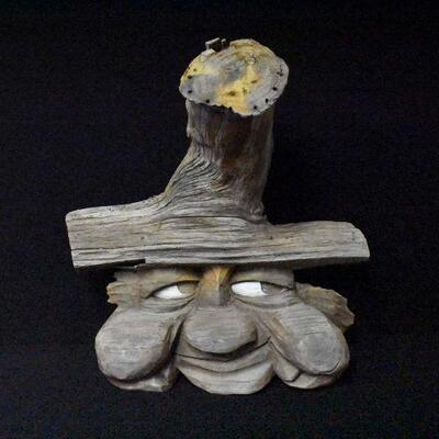 24" Hand Carved Wood Sculpture