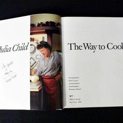 Autographed Julia Child The Way to Cook Cookbook
