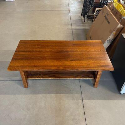 Mission style coffee table 