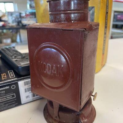 Vintage Kodak Tin Dark Room Lantern / Safe Light