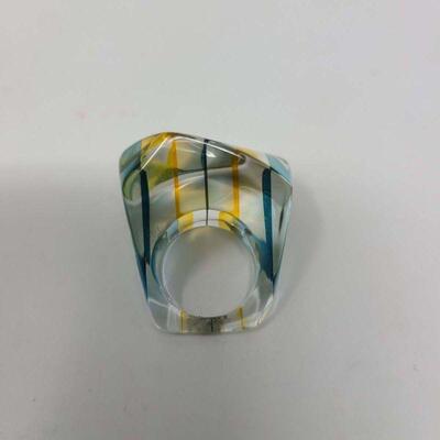 Contemporary Bakelite Ring Size 6