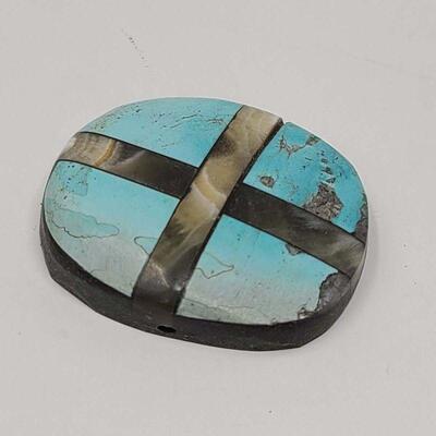 Turquoise Shell Cross Cabochon