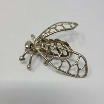 Silver & Brass Insect Pendant