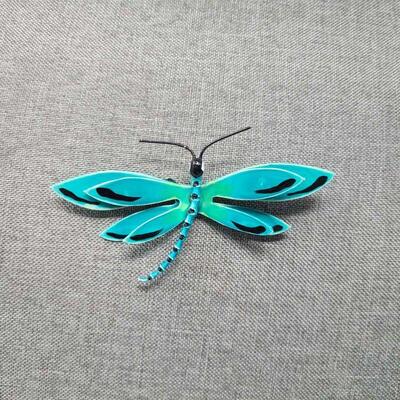 Retro Turquoise Enamel Dragonfly Brooch