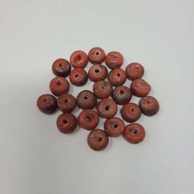 Antique Loose Bamboo Coral Beads - 26 Beads