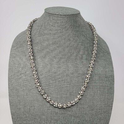 Rhinestone Bead Necklace
