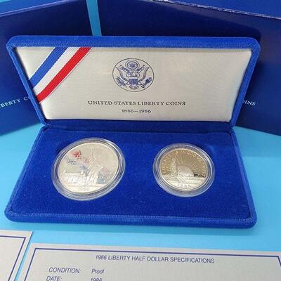 1986 U.S. Mint Liberty Commemorative Coin Set - 100 Years Statue of Liberty