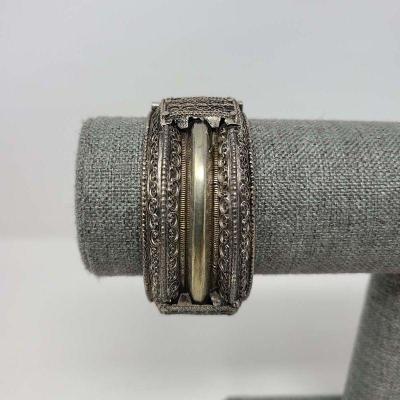Indian Silver Cuff Bangle Bracelet