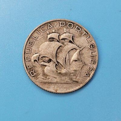 1944 Portugal 2.50 Escudos Coins - 65% Silver.