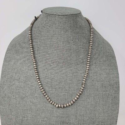 Middle Eastern Silver Bead Necklace