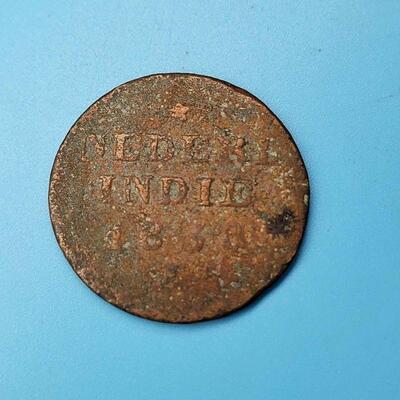 1838 Netherlands East Indies 2 Duits Coin