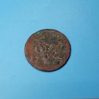 1777 VOC Duit Netherlands East Indies 1 Duit Coin