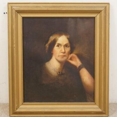 1027	JOHN NEAGLE OIL ON CANVAS OF ELIZABETH WILEY, PARTIAL PROVIDENCE ON REVERSE
