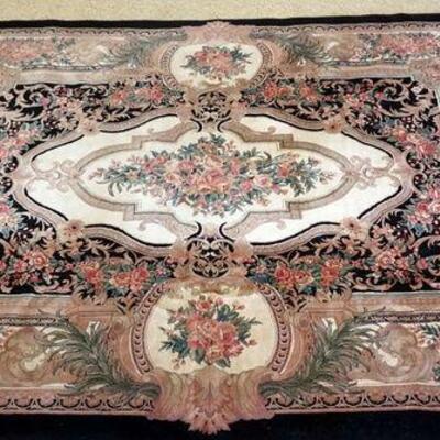 1098	ROOM SIZE RUG HAVING VINES AND FLORAL DESIGN, APPROXIMATELY 9 FT X 12 FT
