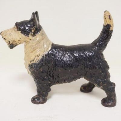 1012	CAST IRON SCOTTY DOG DOORSTOP, 10 IN LONG X 8 1/2 IN HIGH
