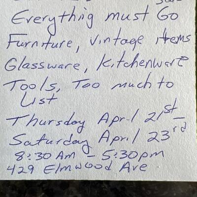 Estate sale photo