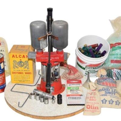 Pacific Shotgun Shell Reloader with Supplies. Plus other accessories.