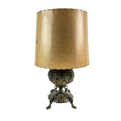 Lot 198
Vintage Metal Pierced Table Lamp