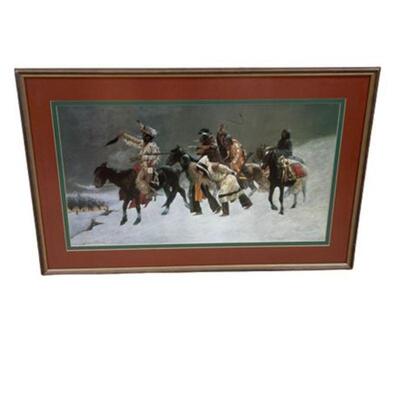 Lot 190
Frederic Remington 'Return Of a Blackfoot War Party'
