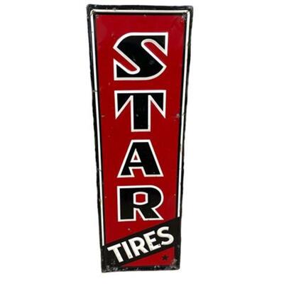 Lot 229
Vintage 'Star Tires' Advertising Tin Sign