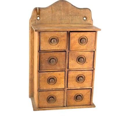 Lot 107
Antique New England Spice Cabinet