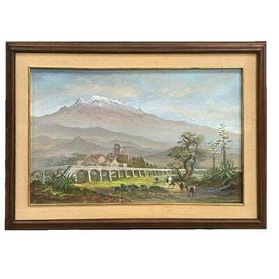 Lot 084
Mexican Landscape Oil On Canvas Framed