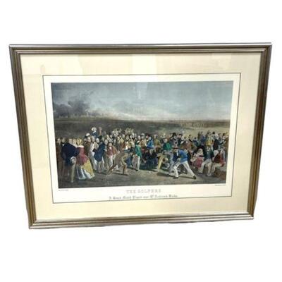 Lot 195
Charles Lees 'The Golfers' Framed Poster