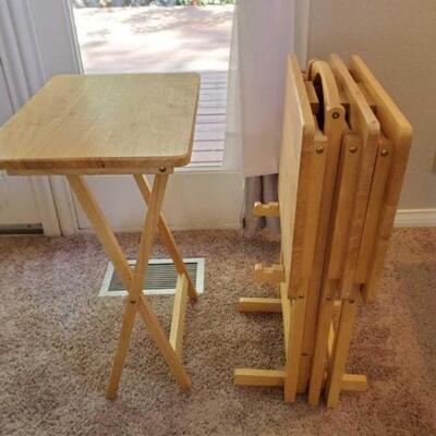#1004 â€¢ 4 Folding Tables with Holder