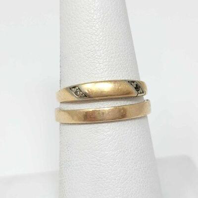 104: 2) 14k Gold Bands, 3g
Weighs Approx: 3g Ring Sizes: 5.5 & 7