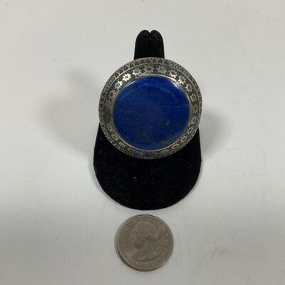 Blue Lapis Lazul Ring