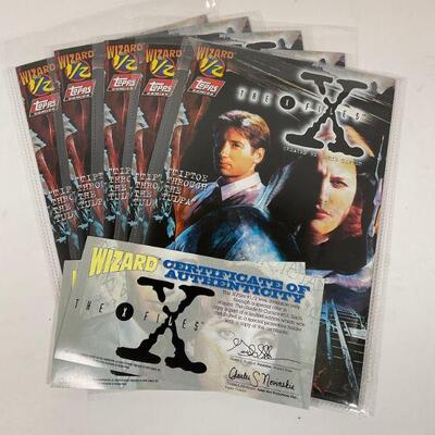 X-Files Topps Wizard 1/2 - (5) 