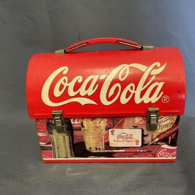 Retro Coca Cola Dome Top Lunch Box