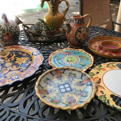 Colorful Tuscany Serving pieces