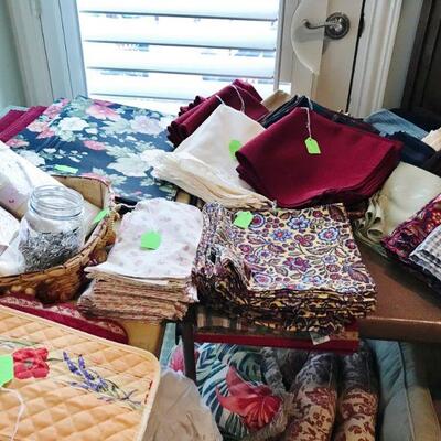 Fabric, Placemats, Napkins and more