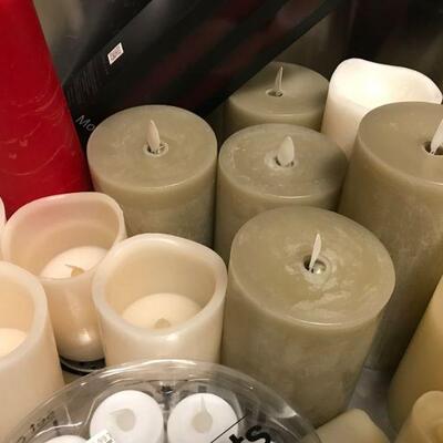 Large Assortment of Battery Operated Candles
