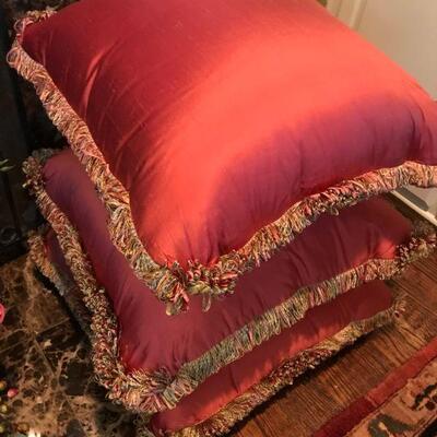 Oversized Decorative Silk Pillows
