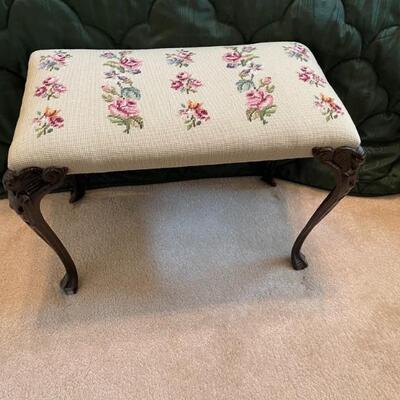 needlepoint bench