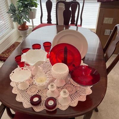 milk glass candle holders by independence ironstone castleton Japan