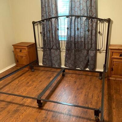 king iron bed