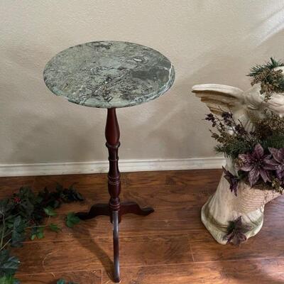 marble top plant stands