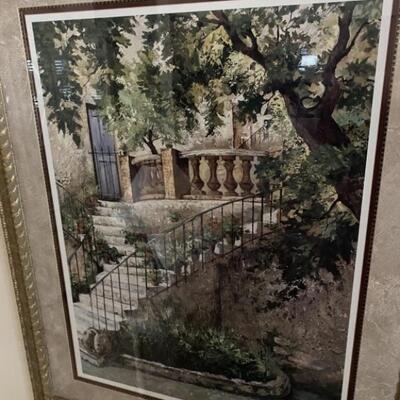 Famed Artwork Villa Stairway by Duvall, 1 of 2