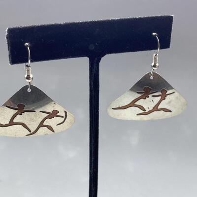 Navajo Hunter Dangle Earrings