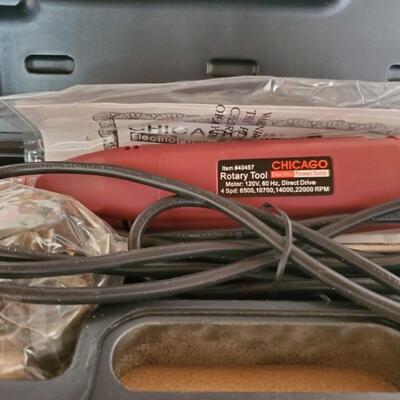Chicago Rotary Tool Kit in Case