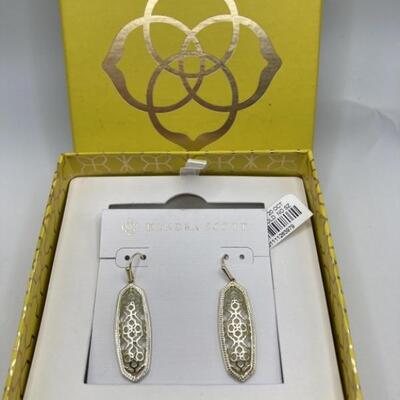 Kendra Scott Gold Filigree Earring Set 