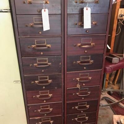 bank file cabinets $45 each
12 X 29 X 52
