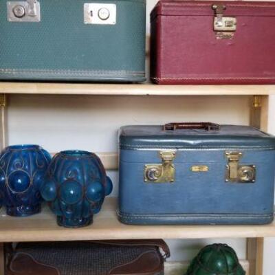 vintage overnight suitcases