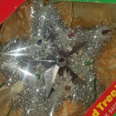 vintage star tree topper