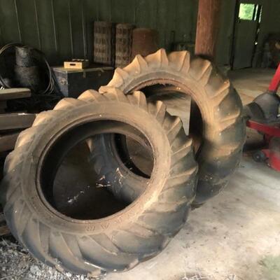 Tractor tires. 