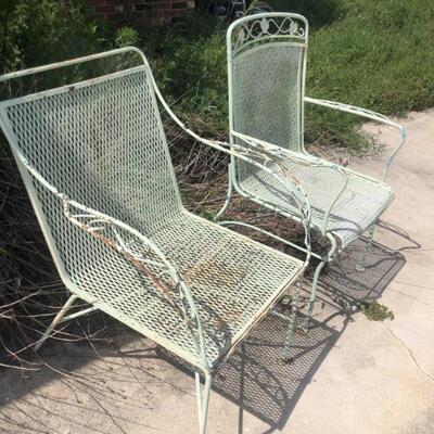 Vintage Metal patio Chairs 